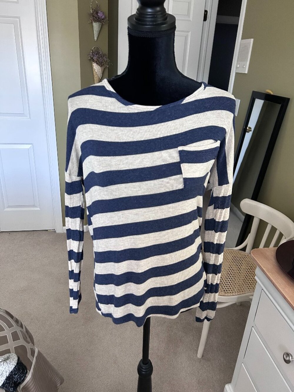Long Sleeve Striped Shirt